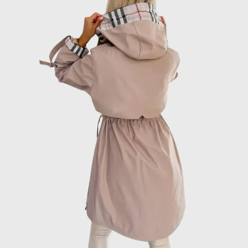 Aurora - Abrigo de mujer con cierre frontal