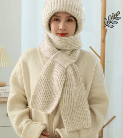 Faina - Conjunto de gorro y bufanda a juego