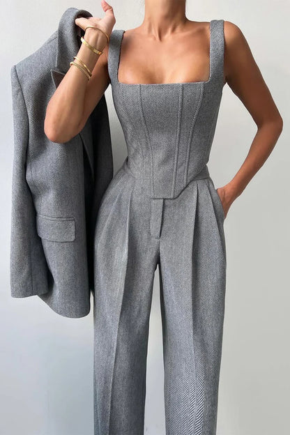 Vérona™ - Conjunto de tres piezas con blazer cruzado