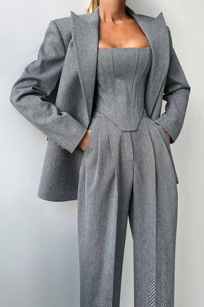 Vérona™ - Conjunto de tres piezas con blazer cruzado