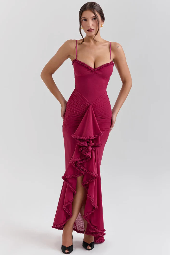Florencia - Vestido romántico con volantes