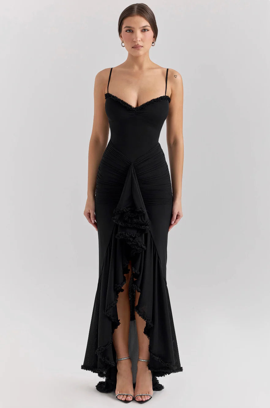 Florencia - Vestido romántico con volantes