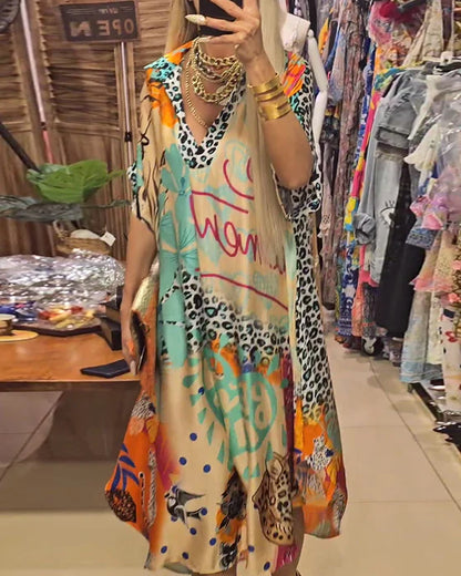 Sabrina - Vestido estampado bohemio y elegante