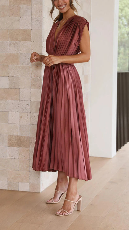 María™ Elegante vestido plisado