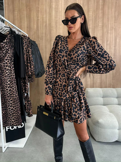 Felicia – Vestido cruzado estampado