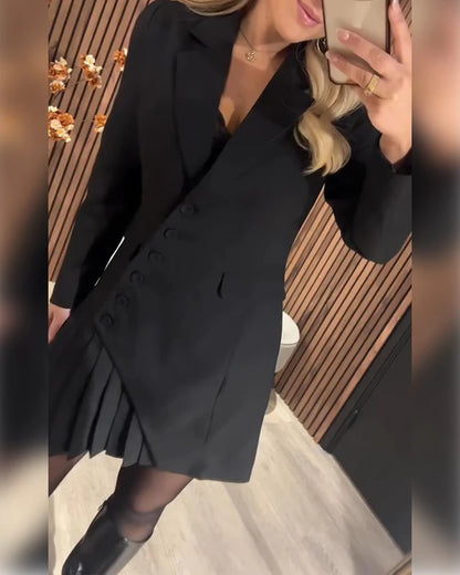 Flavia - Vestido blazer con solapa y diseño sastre