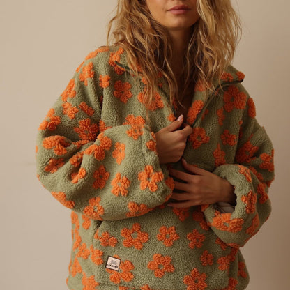 Daisy - Jersey oversize con estampado floral