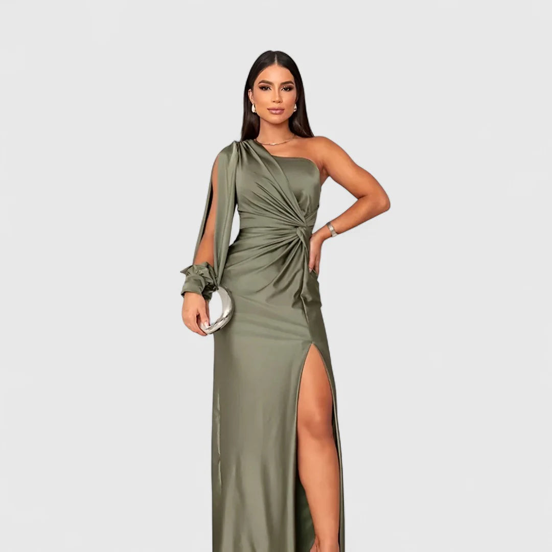 Eleonora - Vestido largo de satén con un brillo atemporal