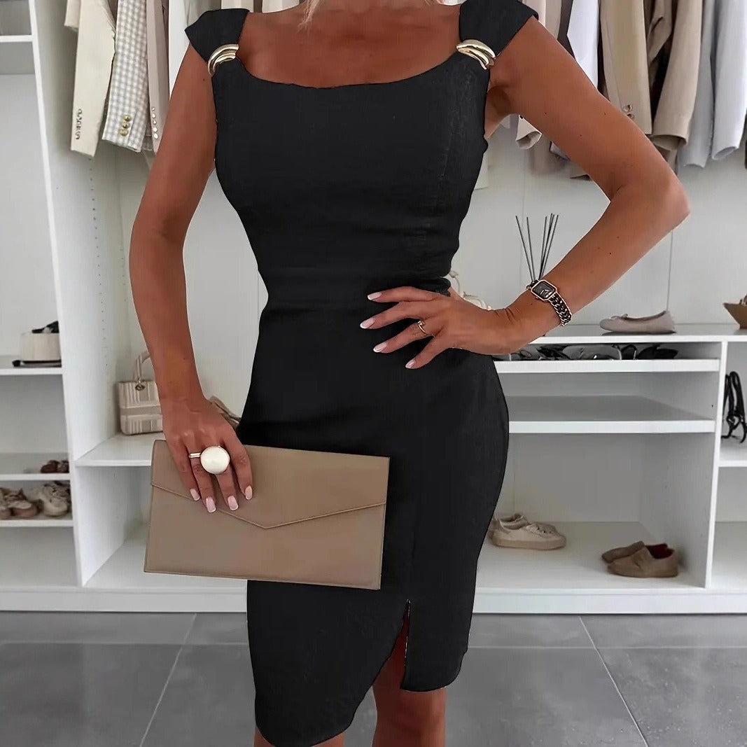 Antonella - Elegante vestido ajustado con abertura lateral