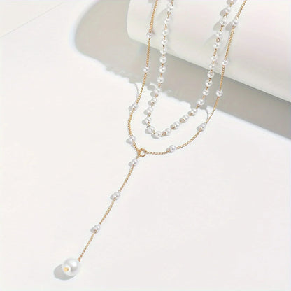 Mylah - Collar con perlas en capas