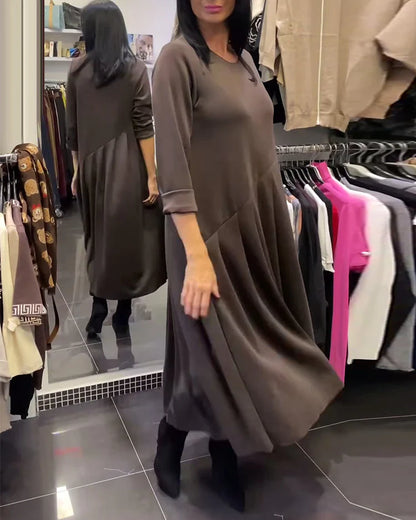 Carmen – Vestido casual de color liso