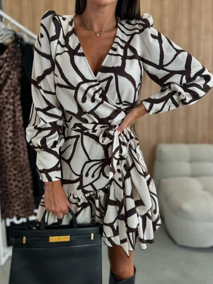 Felicia – Vestido cruzado estampado