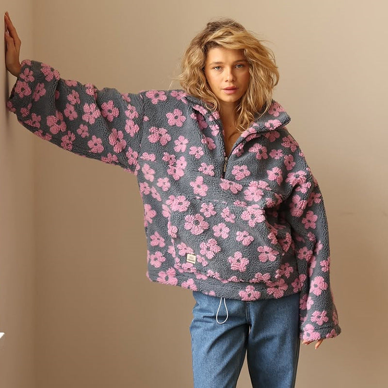 Daisy - Jersey oversize con estampado floral