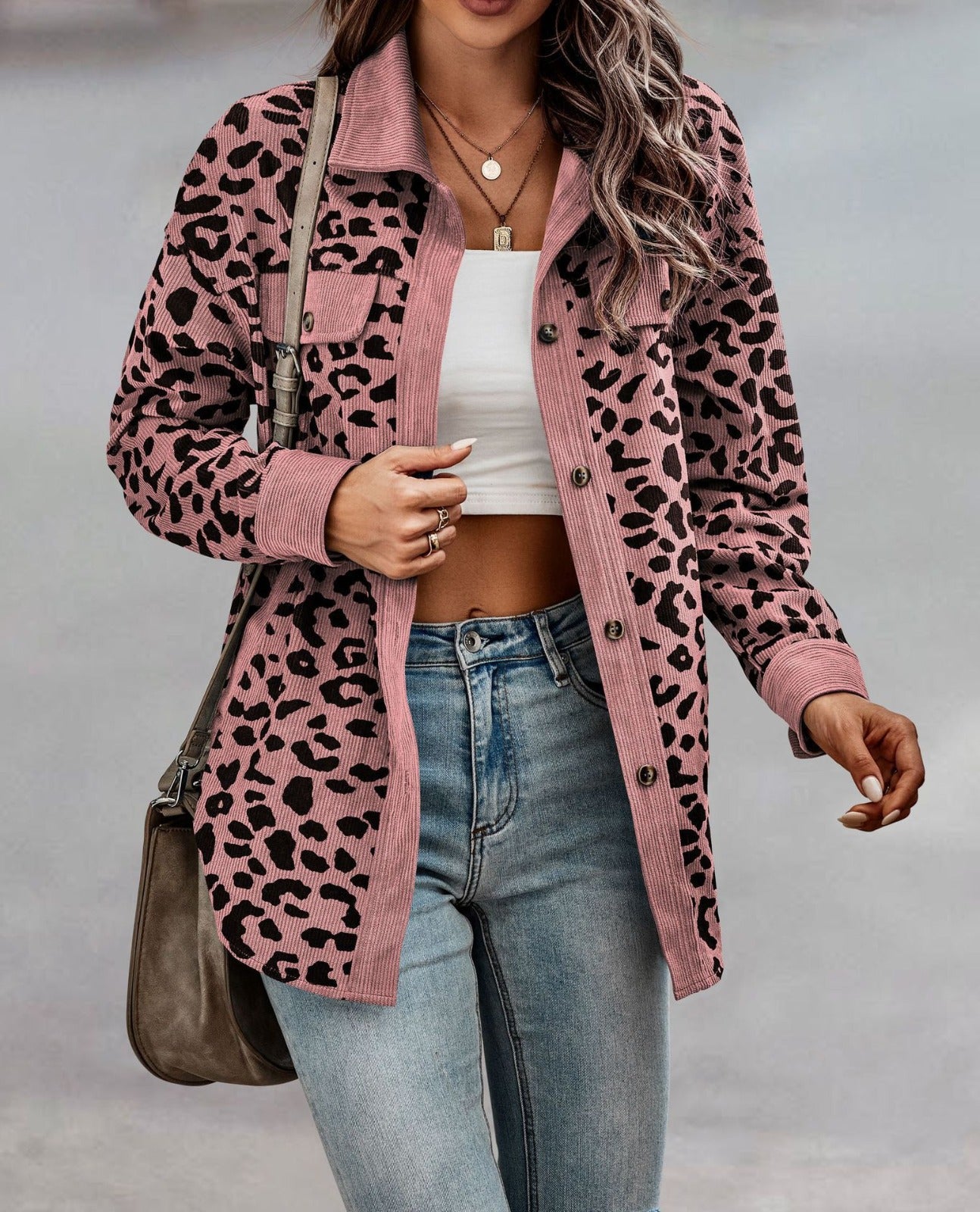 Ángela / Chaqueta estampada animal print