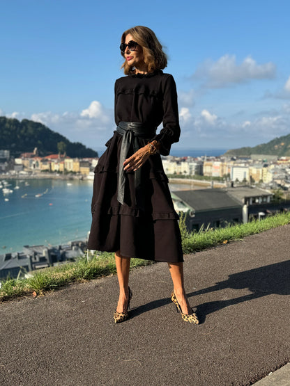 Laura - Vestido con volantes y bolsillos