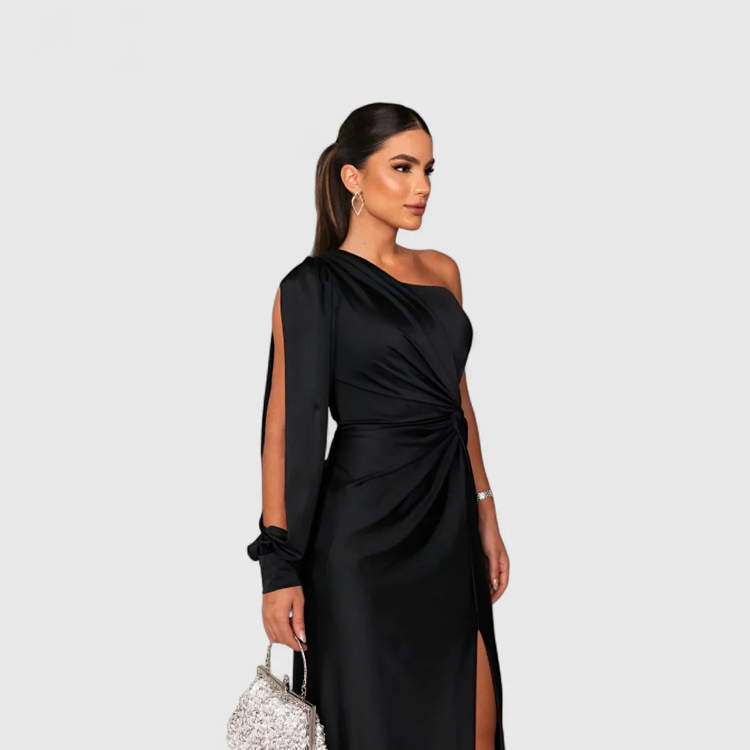 Eleonora - Vestido largo de satén con un brillo atemporal