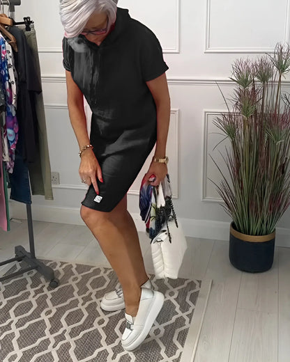 Patricia™ - Vestido casual con capucha y bolsillos