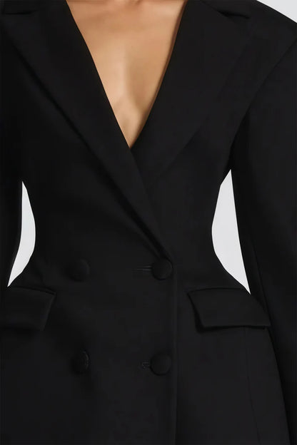 Rosana – Vestido blazer mini de doble botonadura