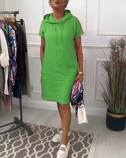 Patricia™ - Vestido casual con capucha y bolsillos