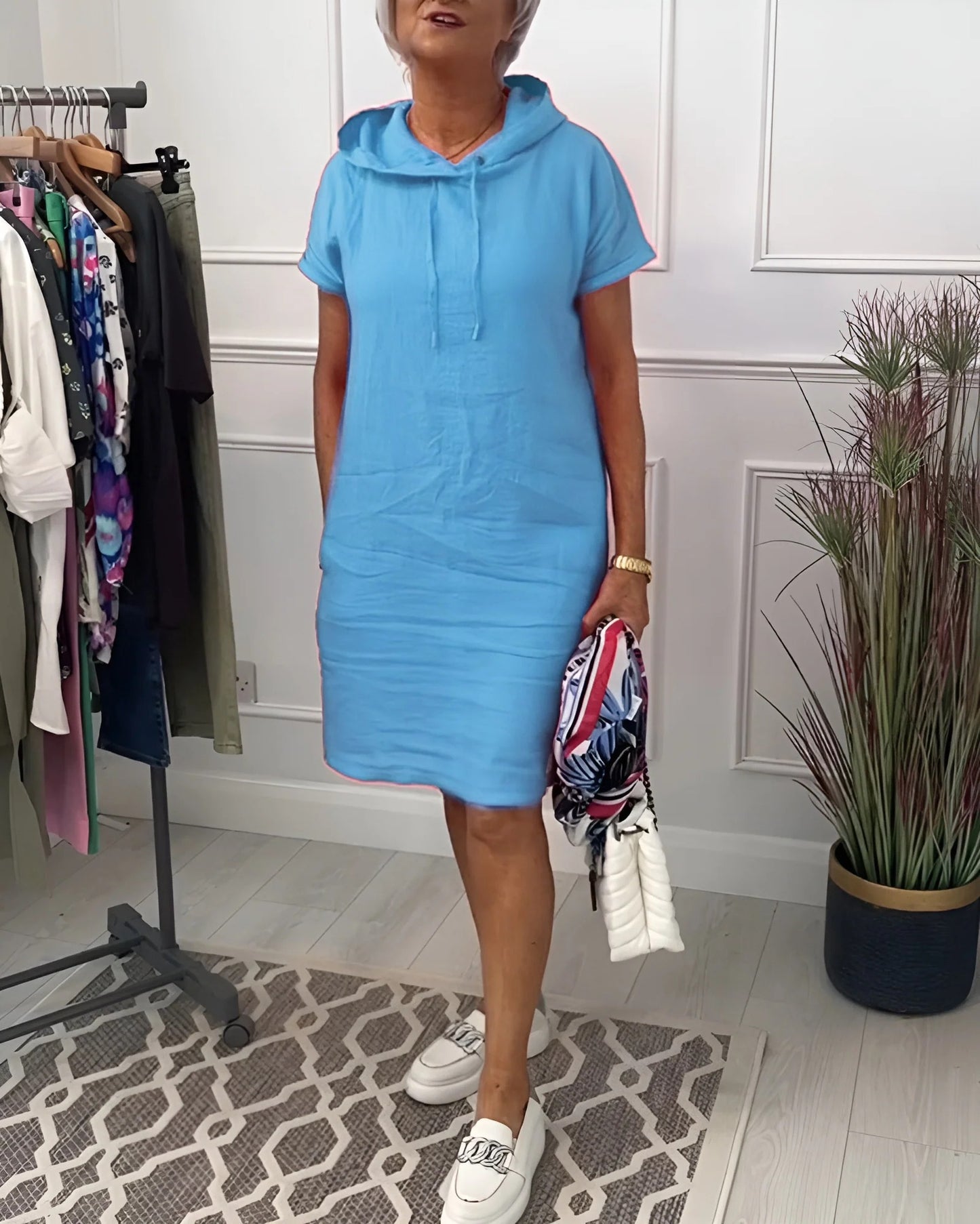 Patricia™ - Vestido casual con capucha y bolsillos
