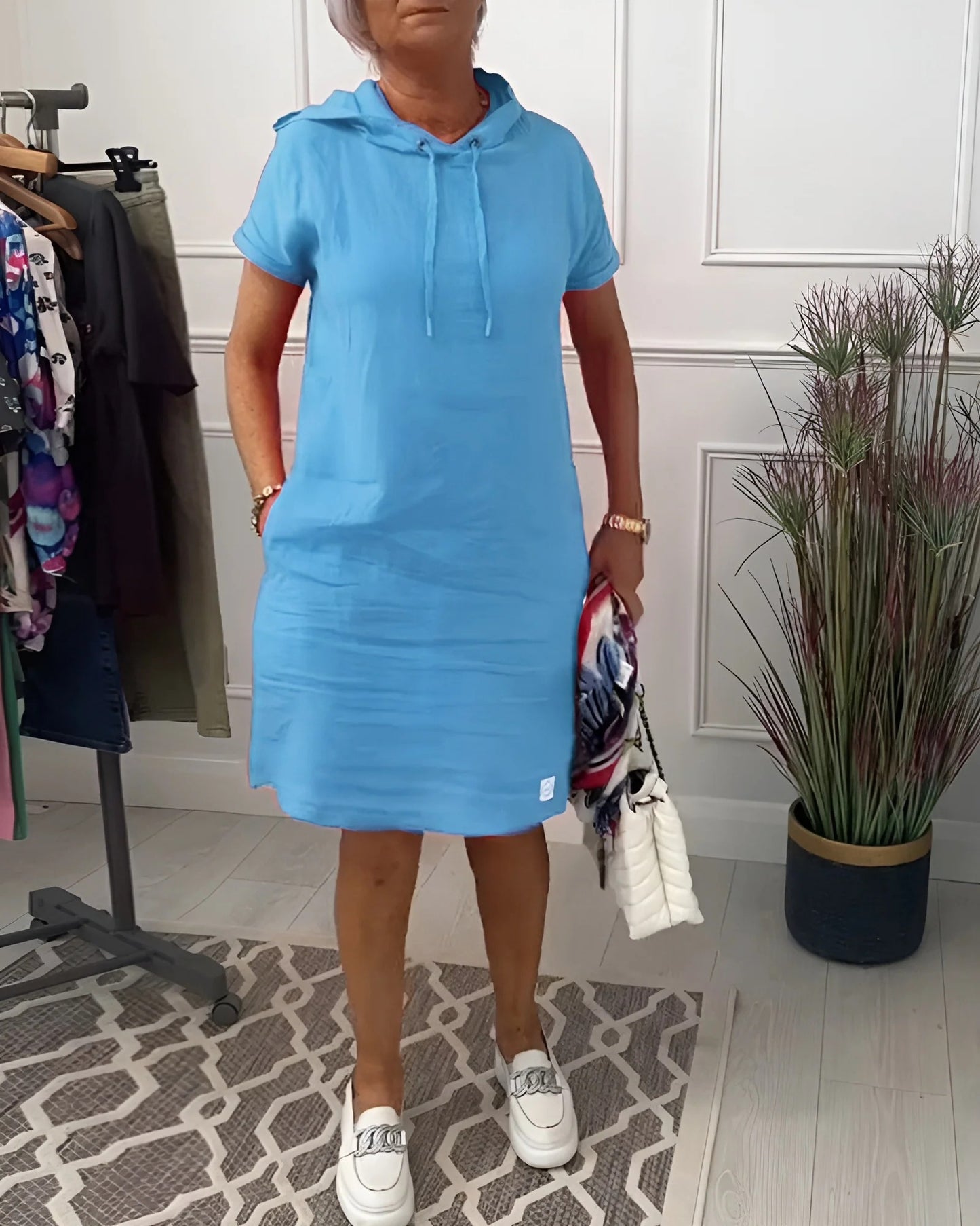 Patricia™ - Vestido casual con capucha y bolsillos