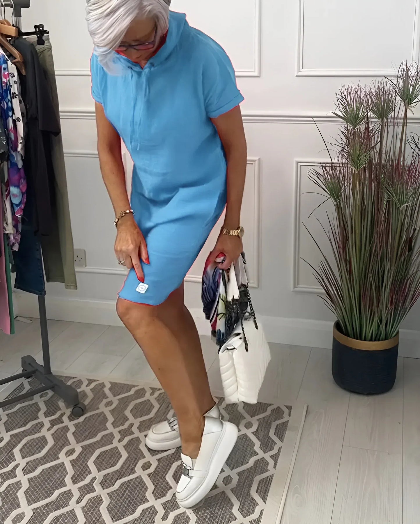 Patricia™ - Vestido casual con capucha y bolsillos