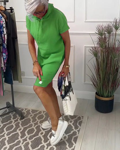 Patricia™ - Vestido casual con capucha y bolsillos