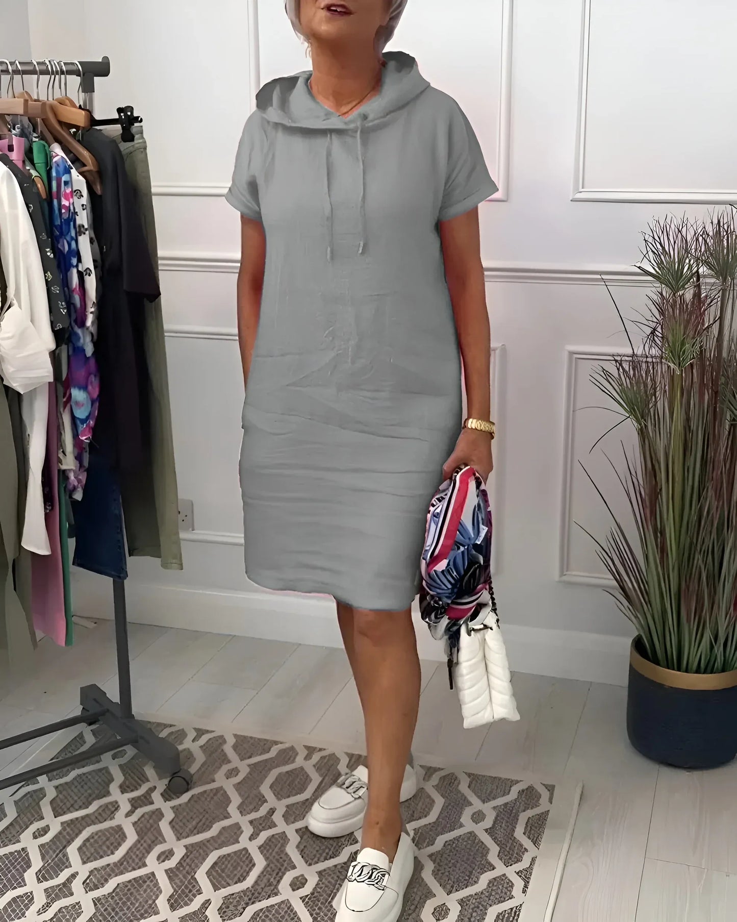 Patricia™ - Vestido casual con capucha y bolsillos