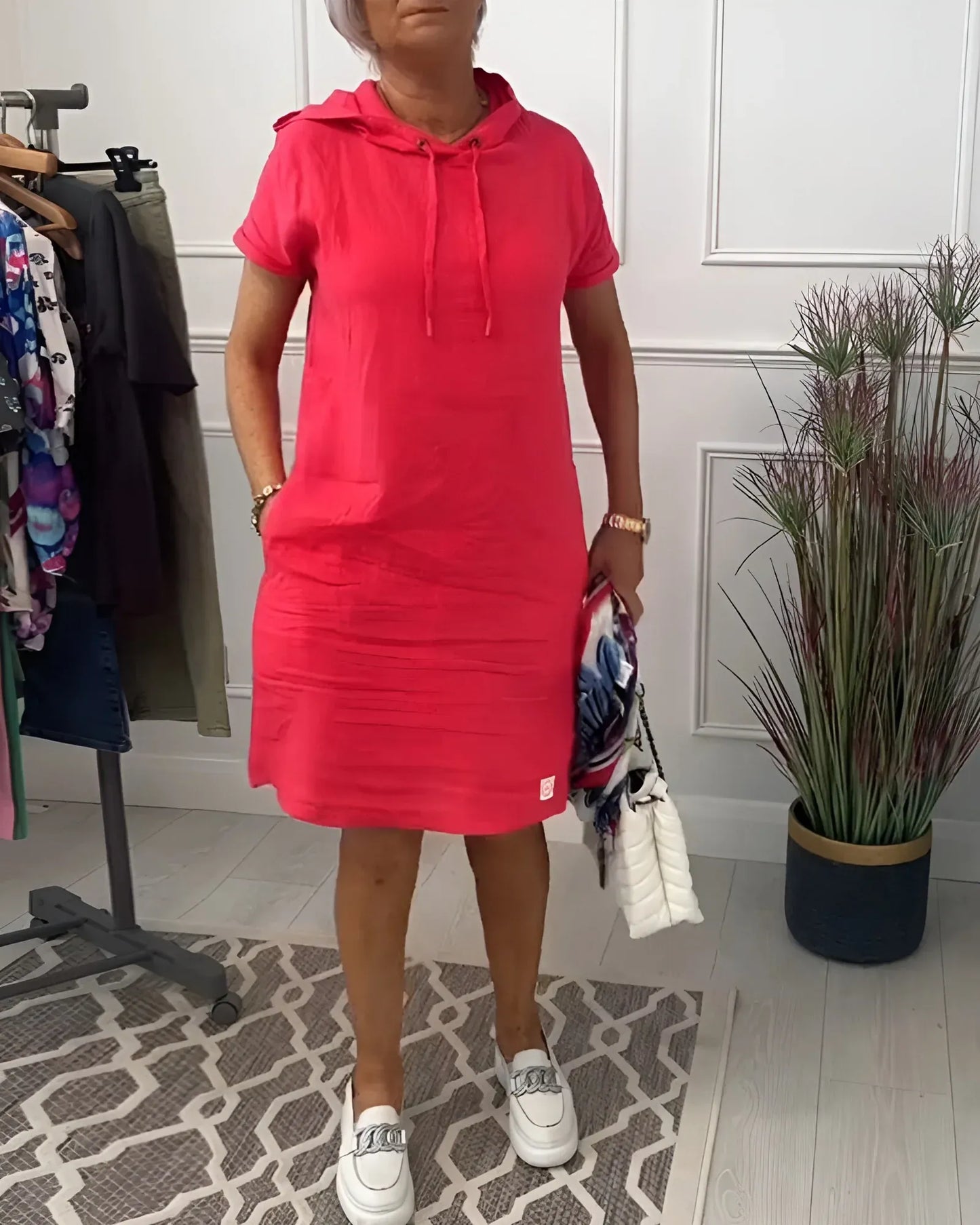 Patricia™ - Vestido casual con capucha y bolsillos