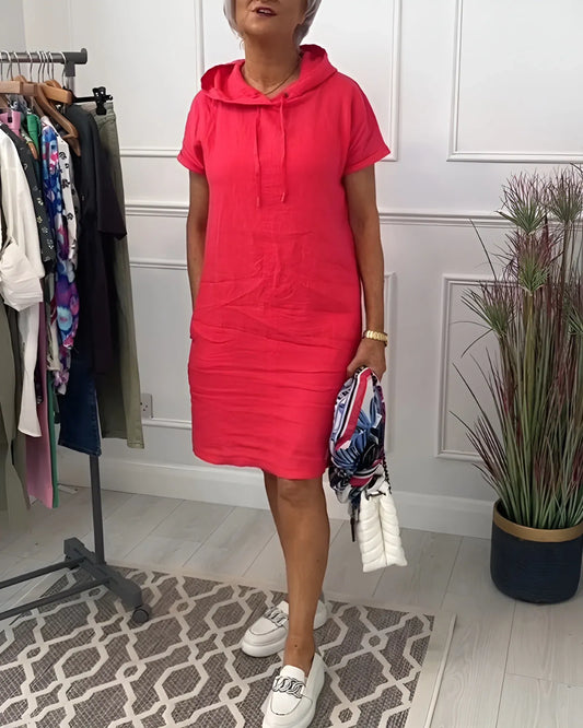 Patricia™ - Vestido casual con capucha y bolsillos
