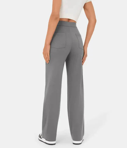 Jade- Pantalones elásticos de cintura alta