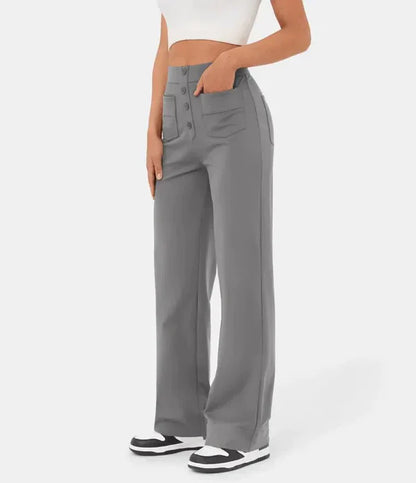 Jade- Pantalones elásticos de cintura alta