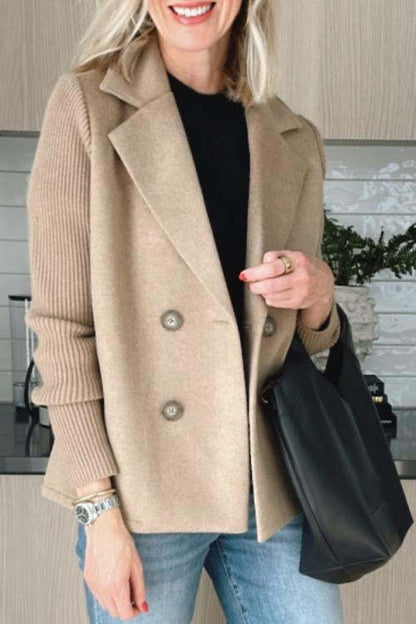Elena™ | Abrigo radiante de primavera con mangas de punto