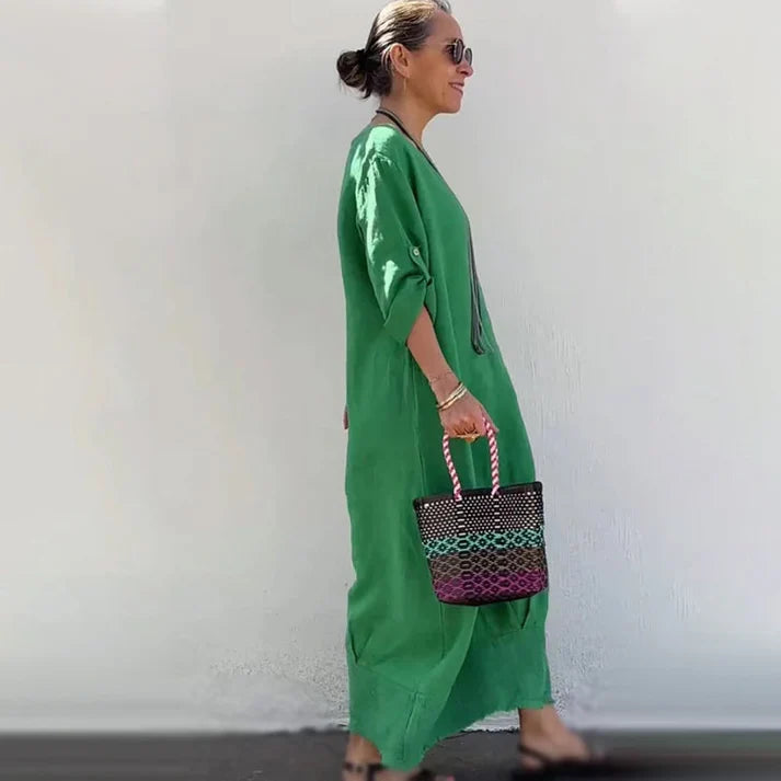 Celia™ Vestido largo de estilo bohemio y relajado