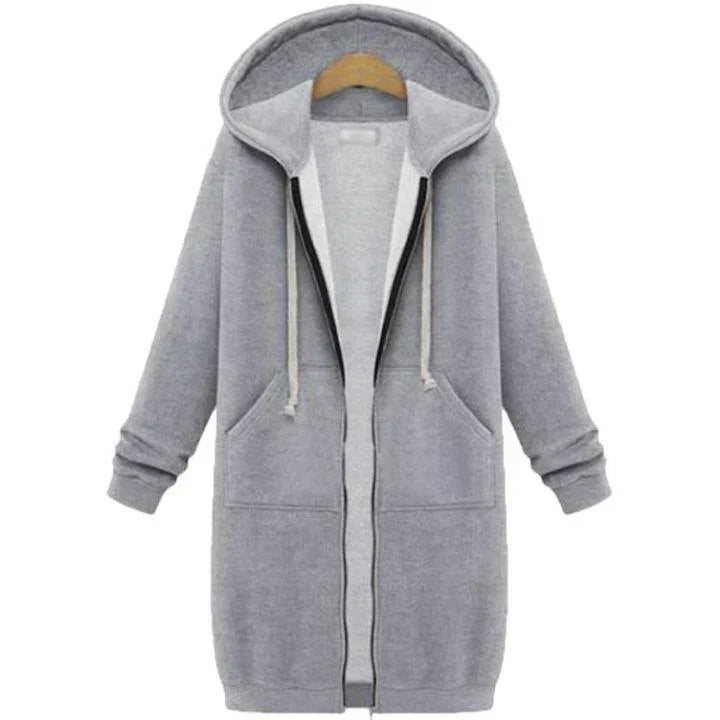Olivia - Sudadera larga con capucha