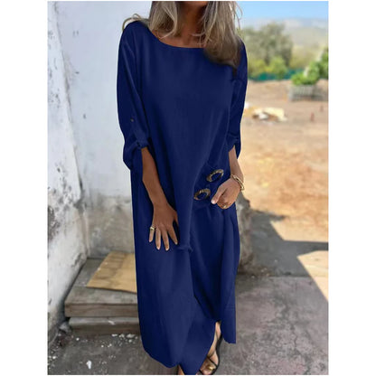 Julia/ Elegante conjunto de dos pieza de algodón y lino