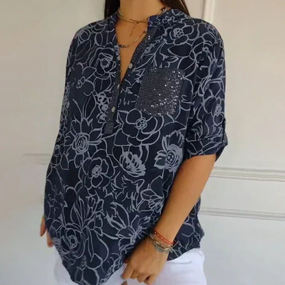 Leti - Blusa con estampado floral