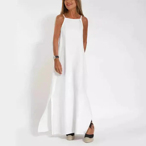 Lucía - Vestido largo minimalista de tirantes finos