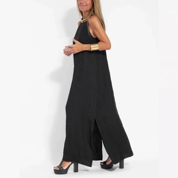 Lucía - Vestido largo minimalista de tirantes finos