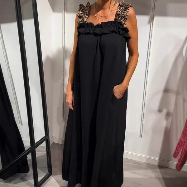 Gala - Vestido largo informal con bolsillos