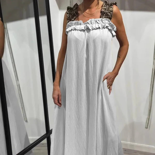 Gala - Vestido largo informal con bolsillos