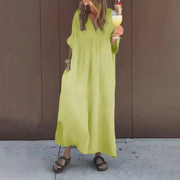 Luna™ | Vestido ancho con cuello en V