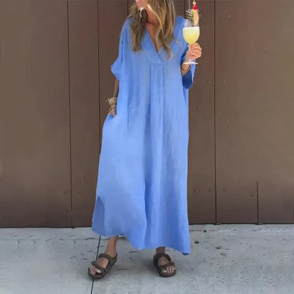 Luna™ | Vestido ancho con cuello en V