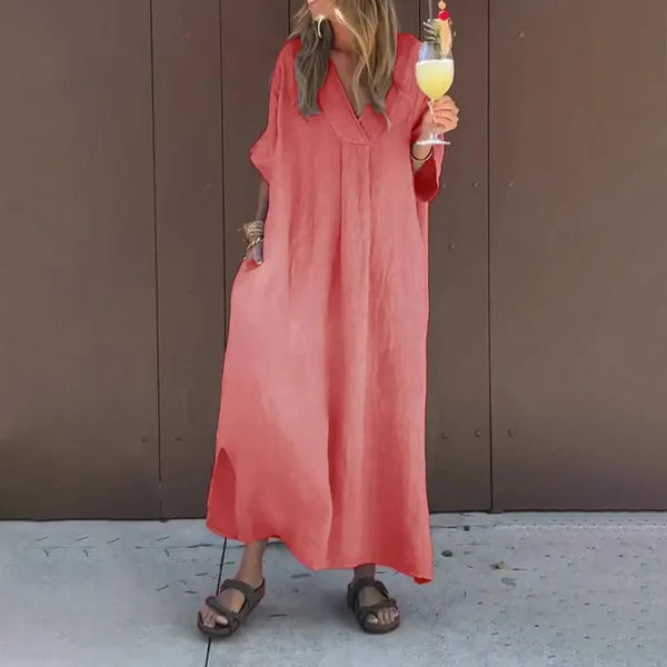 Luna™ | Vestido ancho con cuello en V