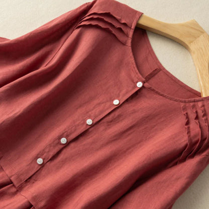 Zaida™ | Vestido de botones con encanto relajado y femenino
