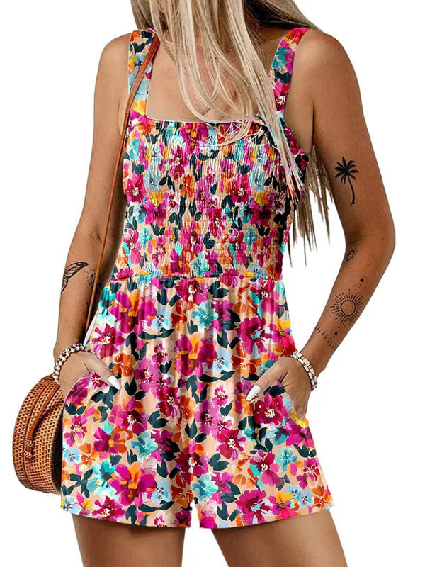 Berta™ Mono corto informal sin mangas de verano con bolsillos