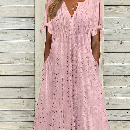 Abril™ | El vestido bordado que respira verano