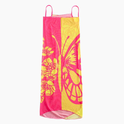 Maia™ | Vestido pareo con estampado de mariposas