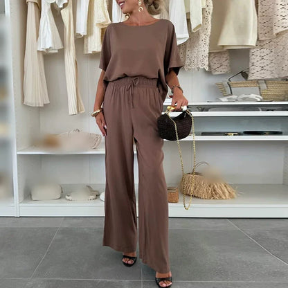 Luna - Conjunto fluido de dos piezas con diseño minimalista