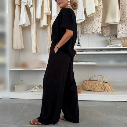 Luna - Conjunto fluido de dos piezas con diseño minimalista